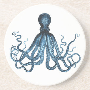Octopus kraken nautisk kusthavsstrand underlägg sandsten