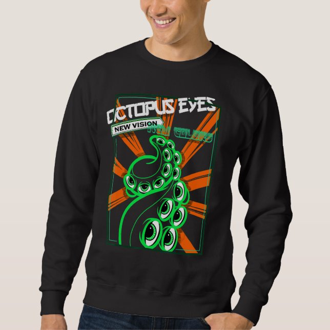 Octopus Kraken Ocean I Cephalopod Sea Creators Lång Ärmad Tröja (Framsida)