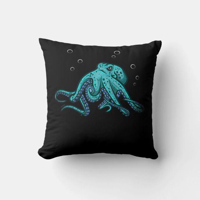 Octopus Kraken Sea Animal Kudde (Framsida)