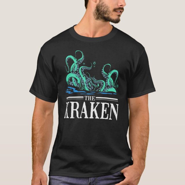 Octopus, Kraken T Shirt (Framsida)
