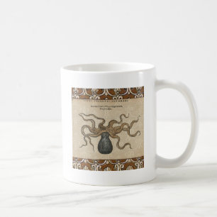 Octopus Kraken Vintage Illustration Kaffemugg