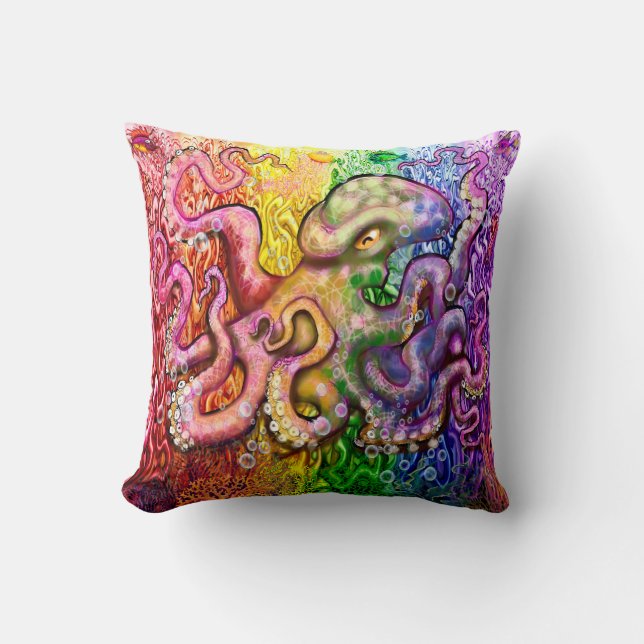 Octopus Kudde (Framsida)