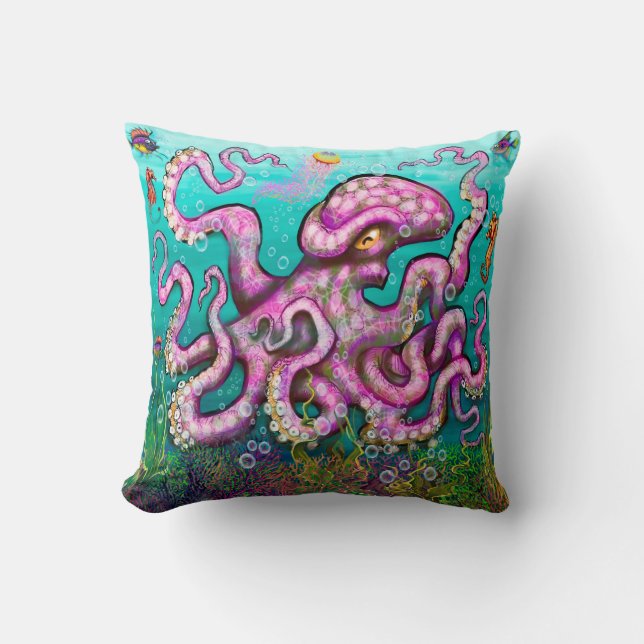 Octopus Kudde (Framsida)