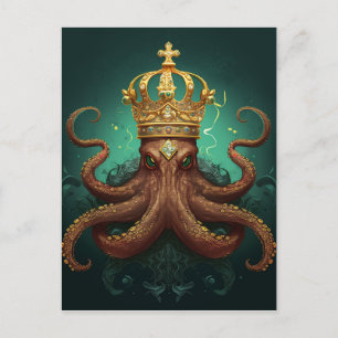 Octopus Kung Vykort