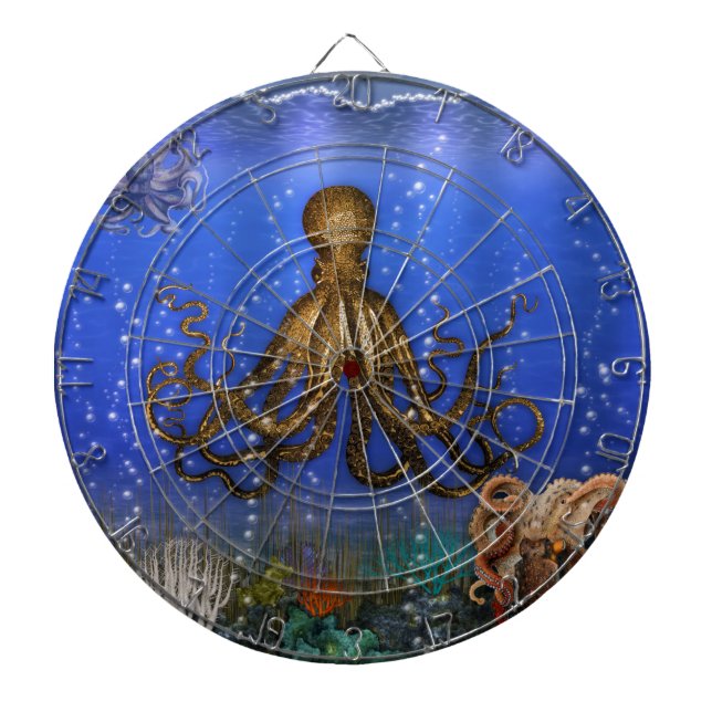 Octopus' Lair - färglös Piltavla (Framsidan)