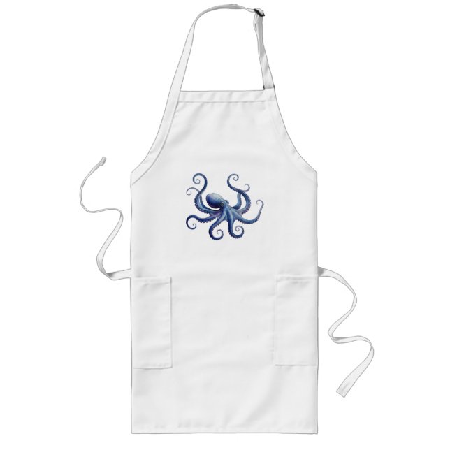 Octopus Långt Förkläde (Framsidan)