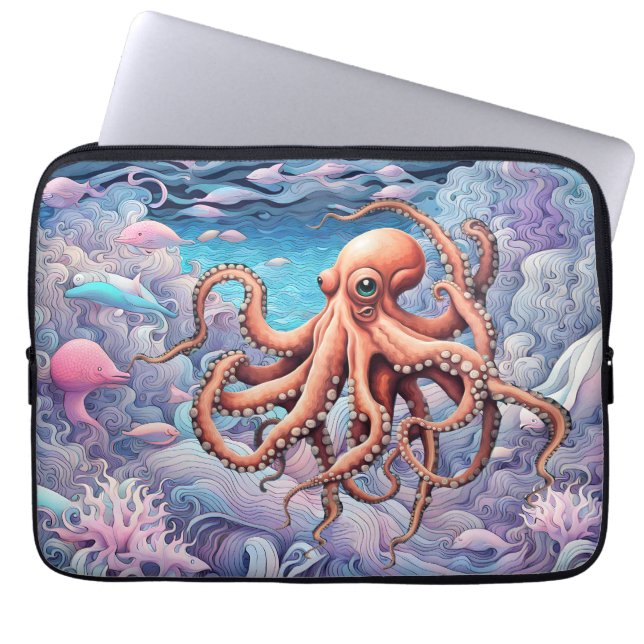 Octopus Laptop Fodral (Framsidan)