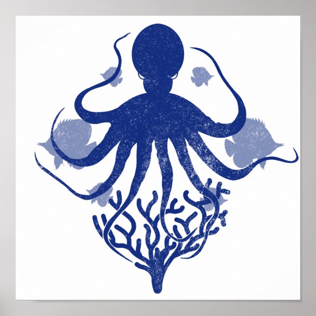 Octopus (ljusbakgrund) poster (Framsidan)