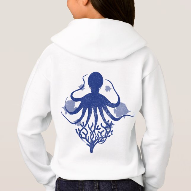 Octopus (ljusbakgrund) t shirt (Baksida)