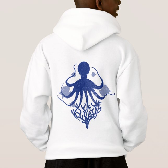 Octopus (ljusbakgrund) t shirt (Baksida)