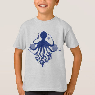 Octopus (ljusbakgrund) t shirt