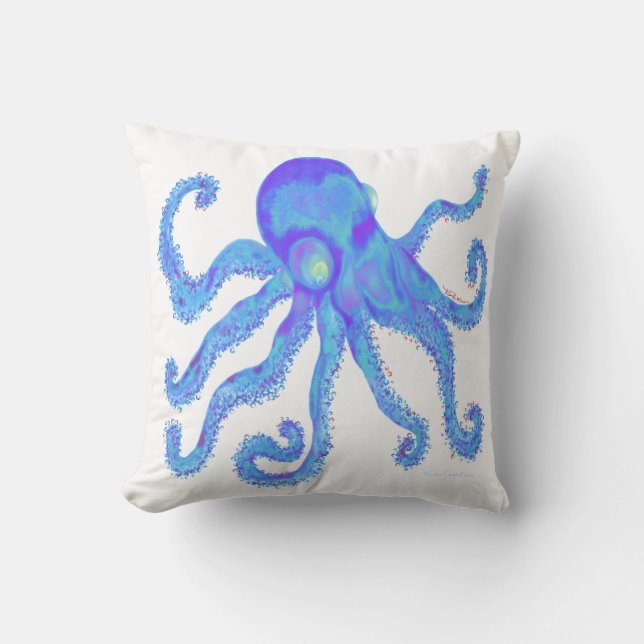 Octopus - Lt Blue Kudde (Framsida)