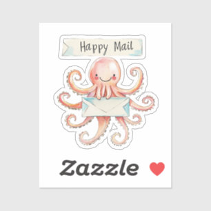 Octopus, Lycklig Mail Klistermärken