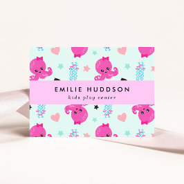 Octopus, maneter, Play Center, Activity Center Visitkort