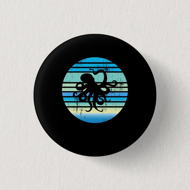 Octopus Marine Biolog Knapp (Framsida)
