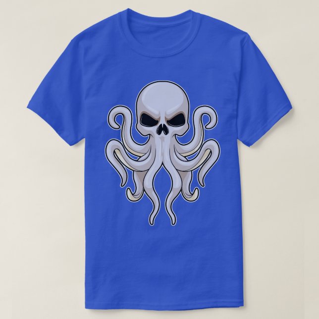 Octopus med 8 Armar Skull T Shirt (Design framsida)