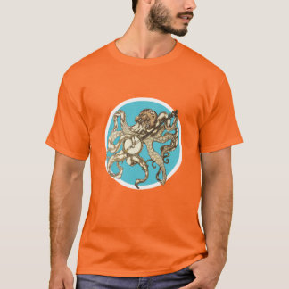 Octopus med Banjo T Shirt