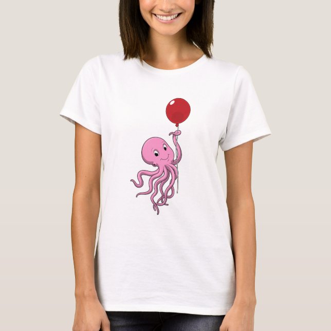 Octopus med Blegon T Shirt (Framsida)