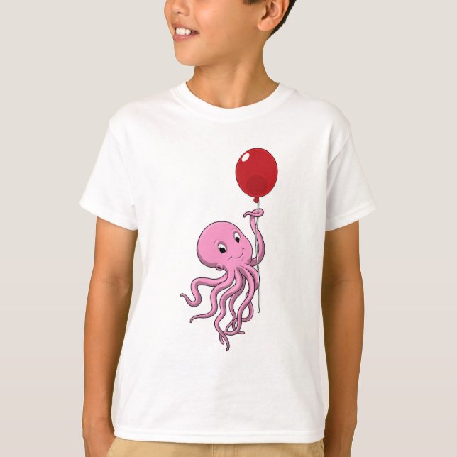 Octopus med Blegon T Shirt (Framsida)