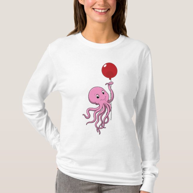 Octopus med Blegon T Shirt (Framsida)