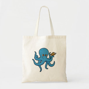 Octopus med Bok Tygkasse