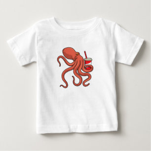 Octopus med dryck t shirt