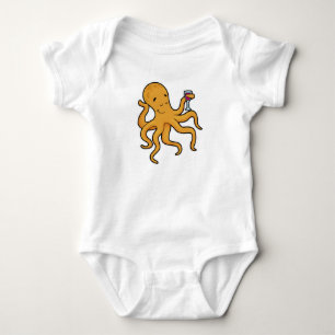 Octopus med glas av juicer t shirt
