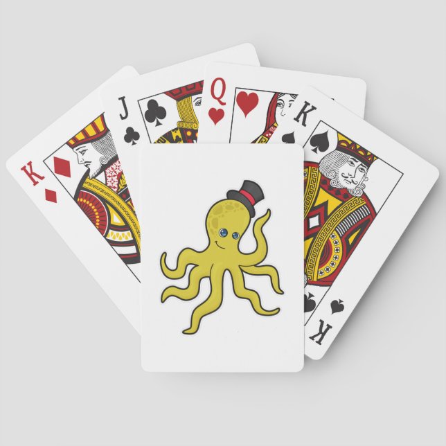 Octopus med Hat Casinokort (Baksidan)
