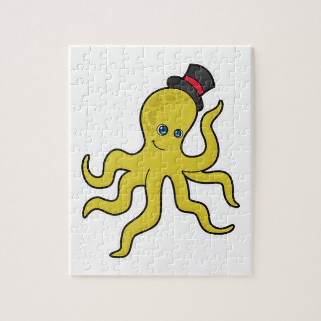 Octopus med Hat Pussel (Vertikal)