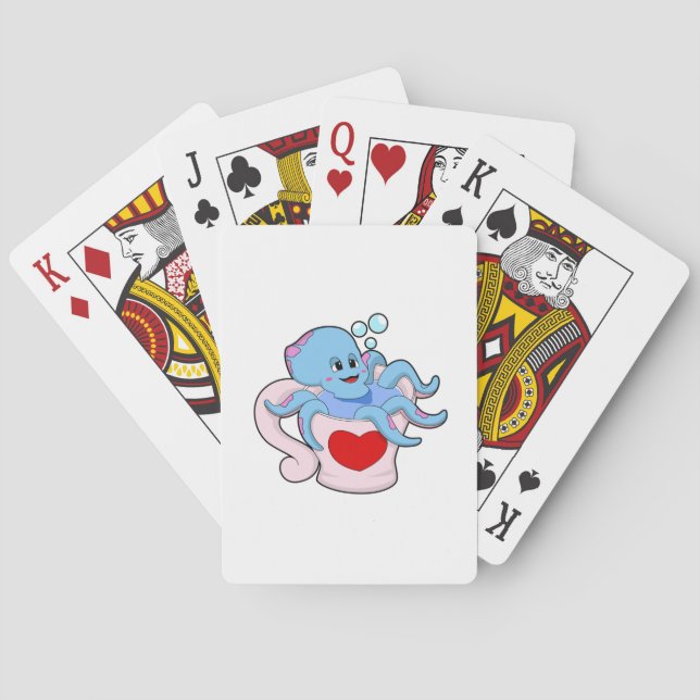 Octopus med Heart Kopp.PNG Casinokort (Baksidan)