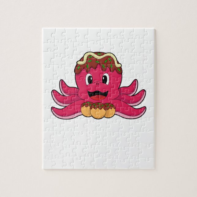Octopus med kummel pussel (Vertikal)