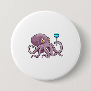 Octopus med Lollipop Knapp
