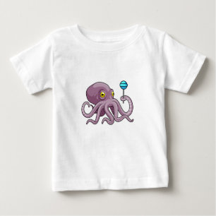 Octopus med Lollipop T Shirt