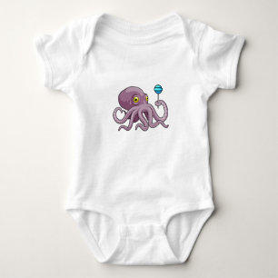 Octopus med Lollipop T Shirt