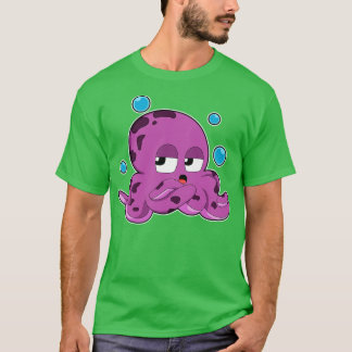 Octopus med Luft bubblor T Shirt