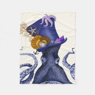 Octopus med Nautical Hat Fleecefilt