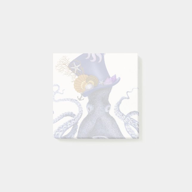 Octopus med Nautical Hat Post-it Block (Framsida)