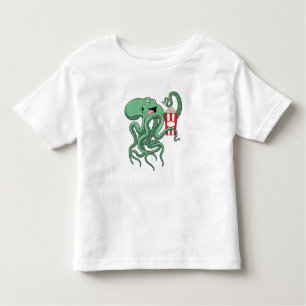Octopus med Popcorn T Shirt