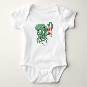 Octopus med Popcorn T Shirt