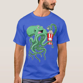 Octopus med Popcorn T Shirt