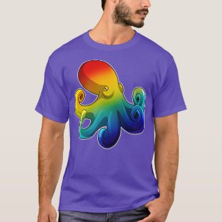 Octopus med regnbåge 2 t shirt
