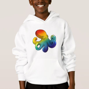 Octopus med regnbåge t shirt