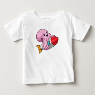 Octopus med Rocket T Shirt