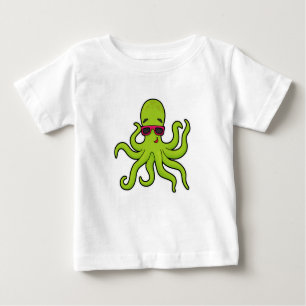 Octopus med solglasögon t shirt