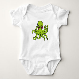 Octopus med solglasögon t shirt
