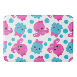 Octopus Mönster, Cute Octopus, Sea Animals Badrumsmatta