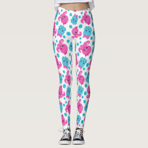 Octopus Mönster, Cute Octopus, Sea Animals Leggings