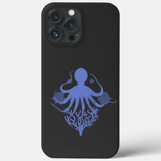 Octopus (mörkens bakgrund) (Baksida)