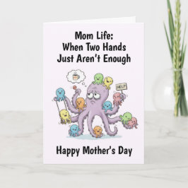 Octopus Mother's Day Card Kort