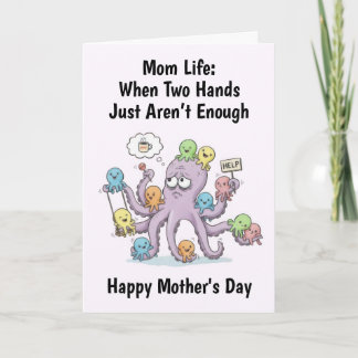 Octopus Mother's Day Card Kort